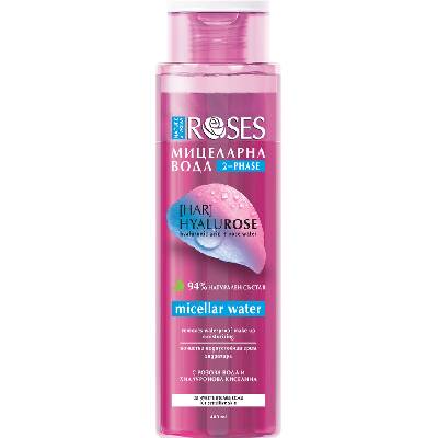 Nature of Agiva Roses Двуфазна мицеларна вода Hyalurose, 400 ml