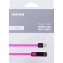Avacom DCUS-MIC-120P USB - Micro USB, 120cm, růžový
