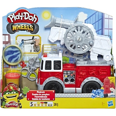 Hasbro Set Plastilina & Vehicul Play-doh Firetruck (e6103)