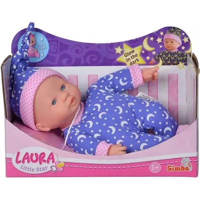 Simba Toys Кукла Лора Малка звезда с флуоресцентна пижама (105010010)