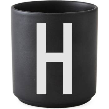 Design Letters Чаша халба aj буква h порцеланова черна (10204000h)