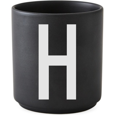 Design Letters Чаша халба aj буква h порцеланова черна (10204000h)