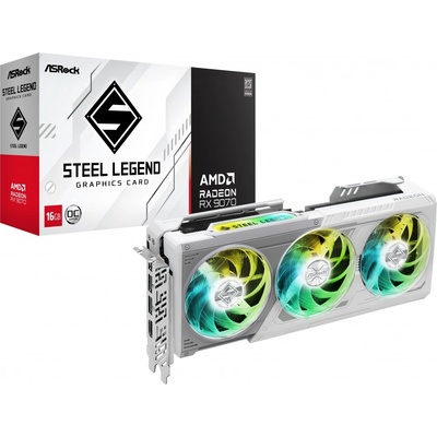 ASRock Radeon RX 9070 Steel Legend 16GB OC 90-GA5EZZ-00UANF