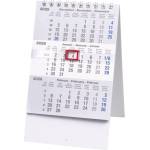 REALSYSTEM Календар за спедитори realsystem, настолен мини, за 3 месеца, бял, плосък, 2027 (6081-00)