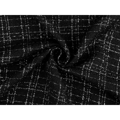 Prima-obchod Kostýmovka s lurexem / tvíd, barva 2 (270 g/m²) černá