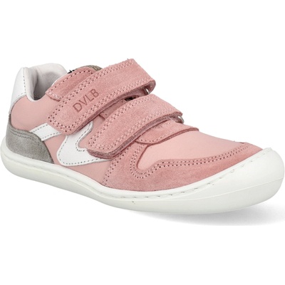 Develab Firststep Sneaker 2Velcro Pink suede ružové