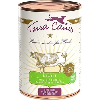 Terra Canis Light Hovädzie s tekvicou mangom a artičokom 400 g