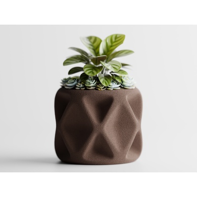 Кашпа Tervielle Голяма, 140X146XH115mm - Кафяв Мат