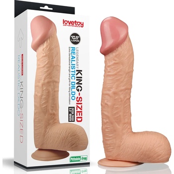 Image 1 of Lovetoy Legendary King Sized Realistic Dildo 10.5" Flesh