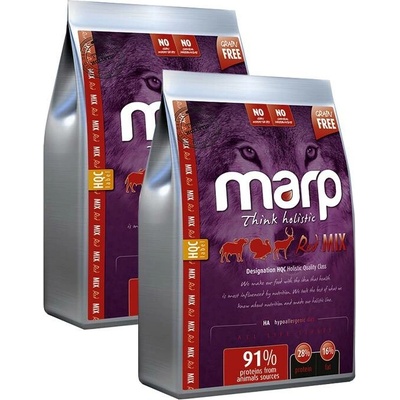 Marp Holistic Red Mix Grain Free hovězí krůtí zvěřina 2 x 12 kg