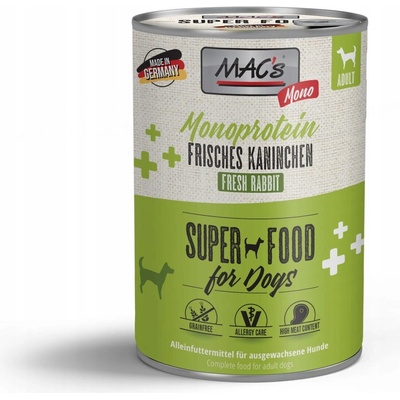 MAC's Dog Mono Sensitive králičie 400 g