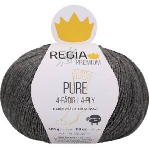 Regia Premium Pure 00091 Mid Grey Mel. Плетива прежда (9801644-00091)