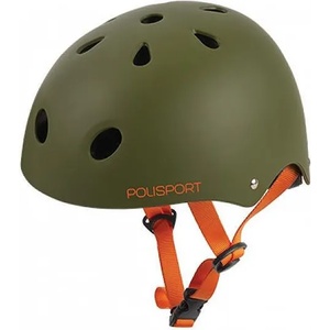 Polisport КАСКА junior urban radical tag (53/55) green matte/orange (am5810)