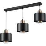 MAX-LED Пендел 3xE27/35W/230V черен/златист (MX0241)