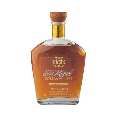 Ron San Miguel Solera 1952 Extra Aňejo 43% 0,7 l (holá láhev)