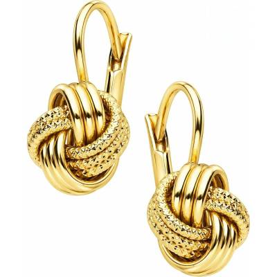 Zlaton Náušnice žluté zlato uzel visací 1.8cm 2.3g N04052602805