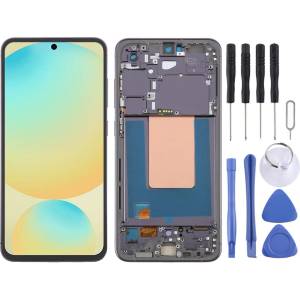 Samsung OLED LCD Дисплей и Тъч Скрийн с Рамка за Samsung Galaxy S24 FE SM-S721B - 2 цвята