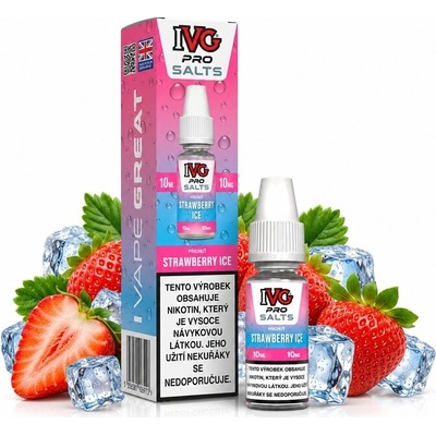 IVG Pro Salts Strawberry Ice 10 ml 10 mg