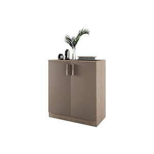 Bogdan Furniture I Шкаф Мебели Богдан Модел 276/ 3009, с два рафта, плавно затваряне, Мока/Лате