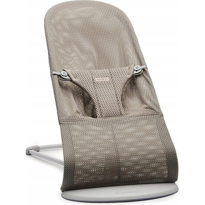 BABYBJORN Hojdačka Ležadlo BLISS MESH Grey Beige