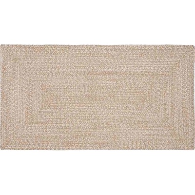 vidaXL Килими за помещение Естествено и бяло 100 x 200 cm юта (42010476)