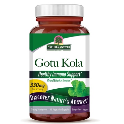 Nature's Answer Gotu Kola, екстракт, 330 mg, 60 капсули