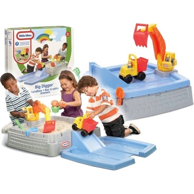 Little Tikes pískoviště Staveniště s bagrem 624520