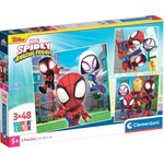 Clementoni Детски пъзел Clementoni от 3 x 48 части - Спайди и неговите невероятни приятели (25294) - baby