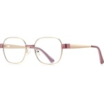 Techsuit Очила за компютър Techsuit Anti-Blue Light Glasses Reflex PC (3172) - дамски, правоъгълни - Розов / Златист