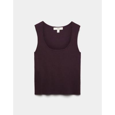 Marks & Spencer Плетена жилетка с тесен срез и квадратен деколте Marks & Spencer кафява Marks & Spencer | Kafyav | ЖЕНИ | M