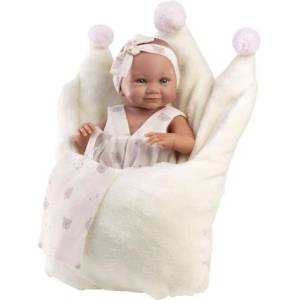 Llorens 73814 NEW BORN МОМИЧЕ - реалистична бебешка кукла с цяло винилово тяло - 40 см (4-73814)