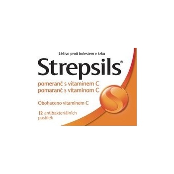 Strepsils Pomaranč s Vitamínom C pas.ord.12