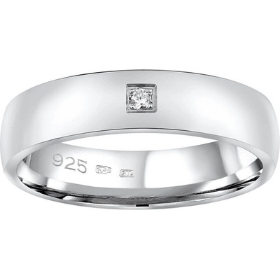 SILVEGO Snubní stříbrný prsten Poesia pro ženy QRG4104W