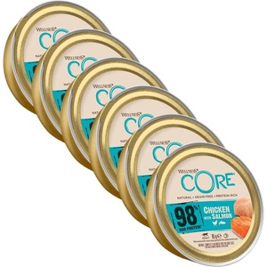 Wellness Core 98% Duo Protein пиле и сьомга 6 x 85 г