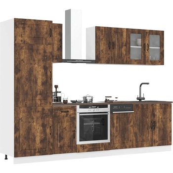 vidaXL Комплект кухненски шкафове от 8 части Kalmar, инженерно дърво (3314796)