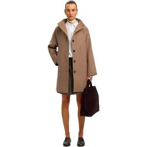 SELECTED Палто Selected Vinni coat - Brown (Fallen Rock / Detail Melange)