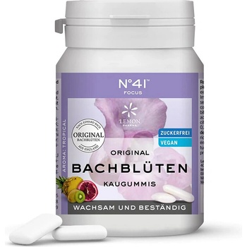 Lemon Pharma Дъвки с цветни есенции на д-р Бах N°41 - Фокус 40 броя с вкус на цитрусови плодове | Lemon Pharma (100103 LP)