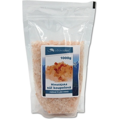 Zdravý den himalájská Soľ jedlá ružová hrubě mletá 1 kg