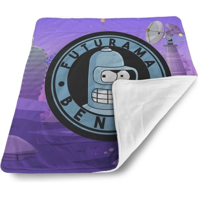 Sablio Detská deka pre bábätko Futurama Bender Planeta s vysílači
