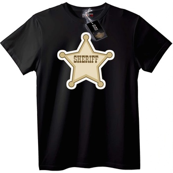 NOONEBRAND Тениска Шерифска Звезда - 7XL, Black