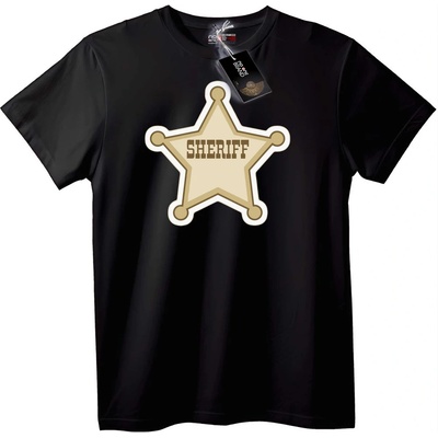 NOONEBRAND Тениска Шерифска Звезда - 7XL, Black