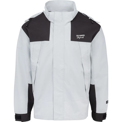 Lee Cooper Непромокаемо яке Lee Cooper Men's Windproof Hooded Padded Long Sleeve Waterproof Jacket - Ivory