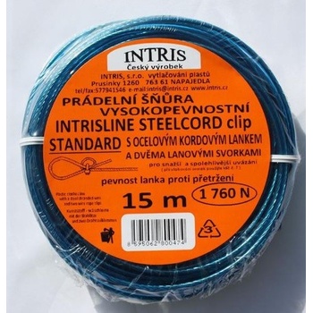 Intris Standard Šňůra na prádlo s ocelovým lankem PVC potah 15 m