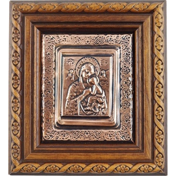 МЕДНА ИКОНА БОГОРОДИЦА С МЛАДЕНЕЦА