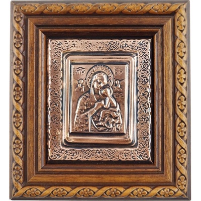 МЕДНА ИКОНА БОГОРОДИЦА С МЛАДЕНЕЦА