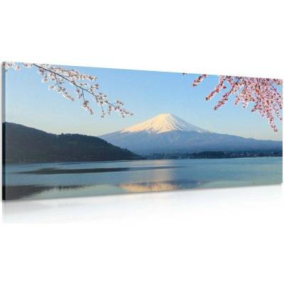 Obraz výhled z jezera na Fuji - 120x60