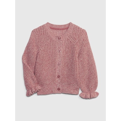 GAP 739775-02 dětský kardigan na zapínání růžová