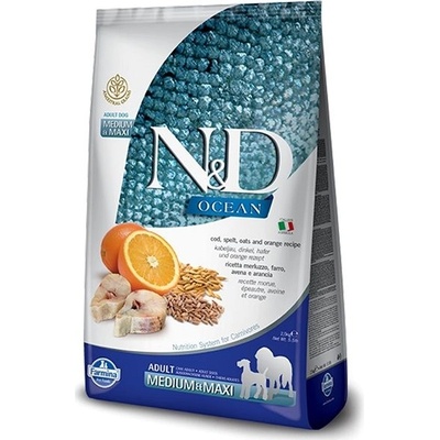 N&D Low Grain Dog Adult Codfish & Orange 12 kg