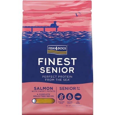 Fish4dogs veľké psov Finest losos so sladkými zemiakmi 12 kg