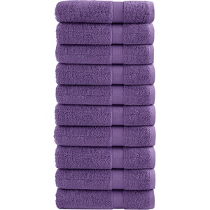 vidaXL Премиум кърпи за баня SOLUND 10 бр лилави 70x140 см 600 gsm (137358)